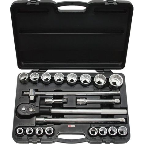 KS TOOLS 3/4" juego de llaves de vaso 21 pzs. - 911.0722 (1/2)