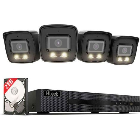 HiLook IK28P-460B Ethernet, filaire, numérique, câble patch IP-Set enregistreur vidéo réseau (1/2)