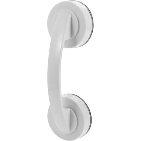Poignée à Ventouse Moyenne Blanche pour Porte en Verre Poignée sans Perçage pour Portes Coulissantes D’armoires Salle de Bain Accessoires Salle de Bain Résistants et Faciles (1/5)