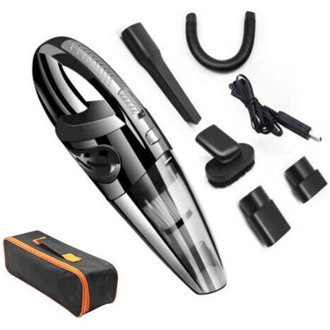 Aspirateur à Main sans Fil Puissant Portable 120W 2000mAh avec Fonction Huimide & Sèche Filtre HEPA Lavable et 5 Buses Rechargeable pour Maison,Table, Bureau, Voiture (1/4)