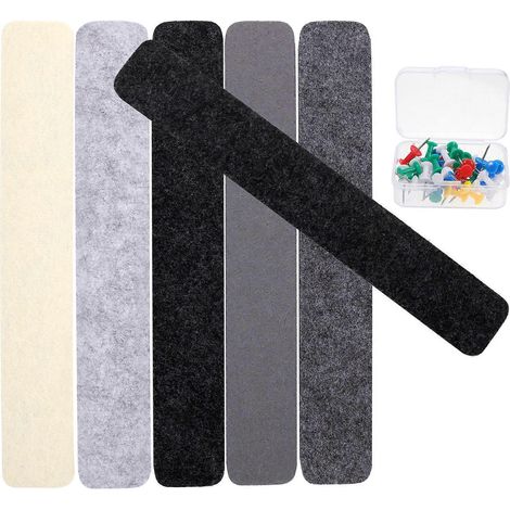 1 jeu de bandes de feutrine pour tableau d'affichage mural (bureaux, maison)-33X5CM (1/3)