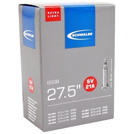 Schwalbe Fahrradschlauch Nr. 21A, 27.5" x 1.50 - 2.40", SV 40 mm