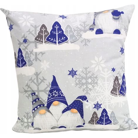 FEDERA NATALIZIA 40x40 CM PER CUSCINO DECORATIVO JASHKA, 100% COTONE