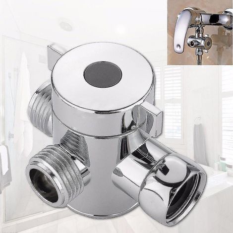 CREA 1/2 Zoll Dreiwege-T-Adapterventil für WC-Bidet-Duschkopf-Umstellventil (1/5)