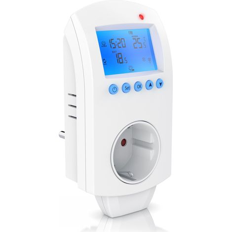 BEARWARE WLAN Thermostat Steckdose - Steckdosenthermostat - WiFi Smart Life, TUYA - für Heizgeräte - mit Share-Funktion - 5°-35°C (1/5)