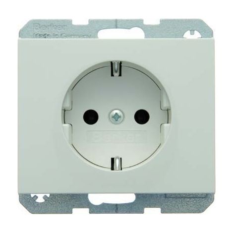BERKER 47157009 STECKDOSE SCHUKO BERKER K.1 POLARWEIß, GLÄNZEND