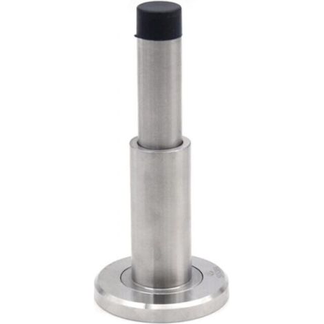 Door Stop, Solid 304 Stainless Steel, Adjustable + Robust Rubber Door Stop (1/4)