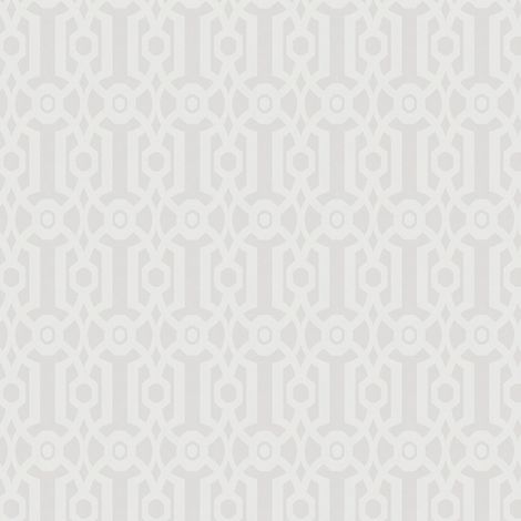 Retro Tapete Profhome 390623 Vliestapete glatt mit Ornamenten matt creme seiden-grau 5,33 m2