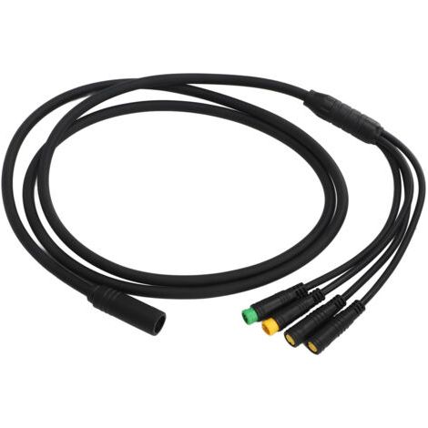 Câble de conversion étanche pour moteur de vélo 1 vers 4, rallonge pour moteur central BAFANG BBS01 BBS02, 1,2 m (3,9 pi) (1/5)