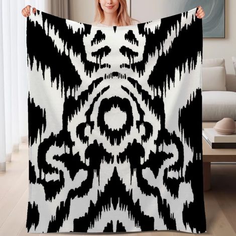 Couverture de lit en polaire, couverture légère et cosy en microfibre chaude pour le printemps, décoration de chambre à coucher, cadeau pour femmes hommes, 6080 pouces (1/4)