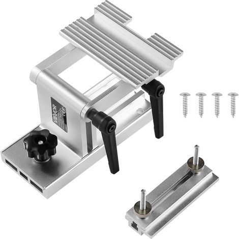 VEVOR Gabarit de Repose-outil deAffutage pour Meuleuse deEtabli 15 et 20 cm, Glissiere Onglet Plate, Plateforme Rotative, Support Outils pour Meuleuse deEtabli pour Lames et Ciseaux 0-6,35 cm de Large