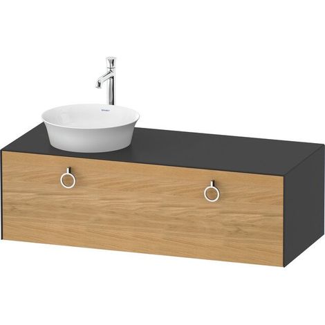 DURAVIT WT4982LH5580010 WTU blanc Tulipe, 1 trou, matière blanche, gauche, TA L, 408x