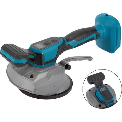 Machine de nivellement de carreaux, vibration à 8 vitesses, fréquence de 20000 tr/min, diamètre de tasse de 5,1 pouces, capacité de 110 lbs, plage de carreaux de 30-260 cm (1/5)