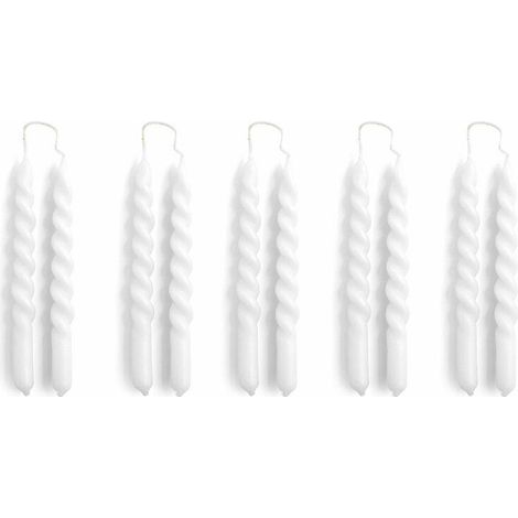 Hay Mini Swirl Kerzen Weiß Elegantes Design