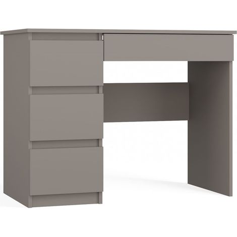 Bureau gauche : 4 tirois, 51 cm, x 98 cm, x 76 cm, Argile (1/5)