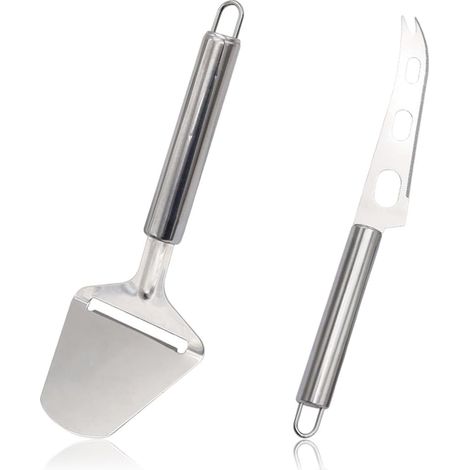 2 Couteau Fromage,Acier Inoxydable,Trancheuse,Racloir,Cuisine (1/5)