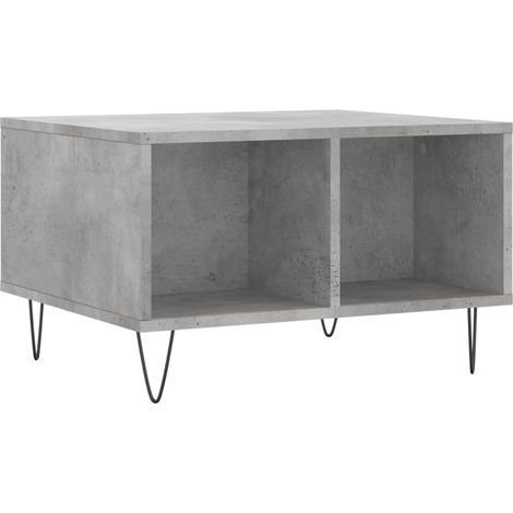 Maison Exclusive - Tavolino Salotto Grigio Cemento 60x50x36,5 cm Legno Multistrato