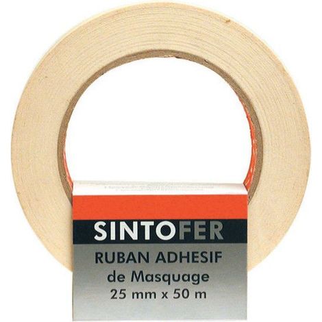 Rouleau de ruban adhésif de protection de carrosserie 25mmx50m SINTO (1/2)