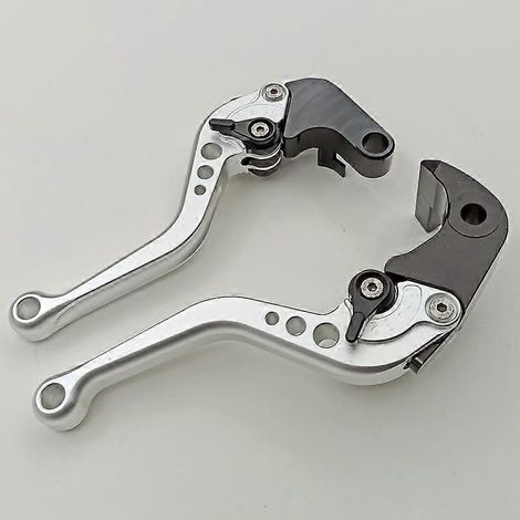 Moto GSX-S1000 grosse cylindrée, nouveau klaxon de frein en alliage d'aluminium, poignée d'embrayage modifiée, accessoires de biellette de direction (argent 2) (1/5)
