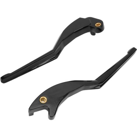 Poignées de levier d'embrayage et de frein en aluminium, kit de remplacement moto pour Indian Scout 2015-2016, noir brillant, paire de leviers de commande (1/5)