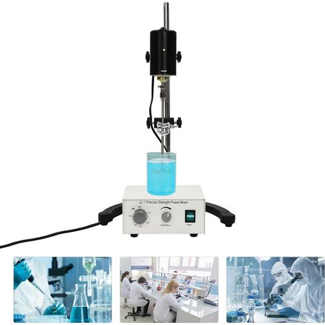 Mélangeur de laboratoire électrique - Agitateur magnétique - 100 W - 3000 tr/min - Avec minuterie 120 min - Agitateur pour biologie, cosmétique, produits de santé, réactifs alimentaires, laboratoires