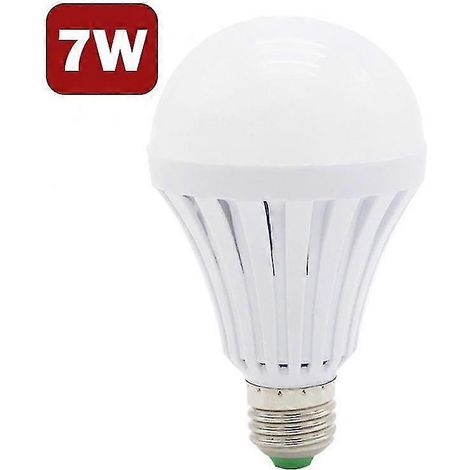Ampoule rechargeable, ampoule LED, douille de secours E27, ampoule LED, ampoule E27, éclairage domestique 7 W (1/4)