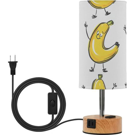 Petite lampe de table chevet avec ports USB C + A, ampoule LED (1/5)