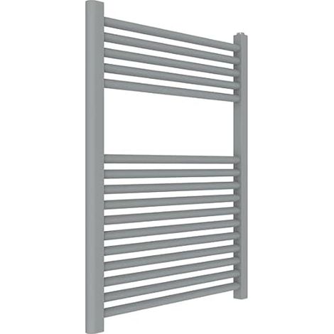 Radiateur sèche-serviettes Dimensions 600x770 MM Radiateur de salle de bains Couleur Gris Titane, raccords 1/2" Livré avec kit de montage (1/2)
