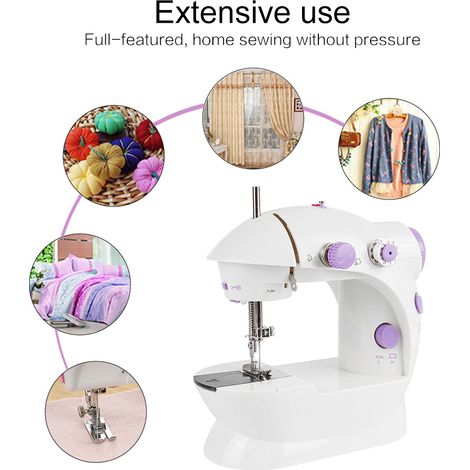 SiFree®Mini Machine à coudre électrique Garment ménage