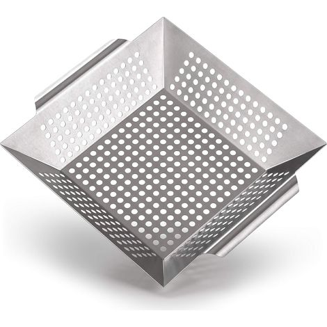 Plat Cuisson Barbecue 31x 26x6 cm en Acier Inoxydable - Accessoire Pour Barbecue Electrique Idéal Pour Légumes Grillés - Convient à Tout Type De Grill (1/5)