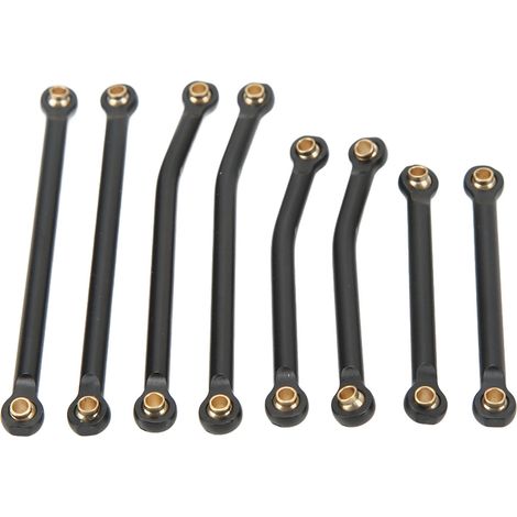 RC Spurstangen-Kit – Spurstangen-Kit aus Aluminiumlegierung mit hoher Bodenfreiheit für 1/18 Traxxas RC Crawler, schwarz. (1/4)