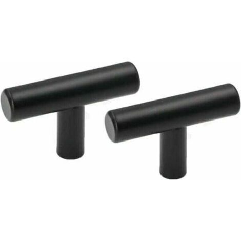 Set mit 10 T-förmigen Möbelknöpfen für Türen, Stangen und Schubladen. (1/4)
