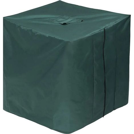 royaluxe - Couvercle de cuve, bâche pour cuve eau 1000L, housse de protection capot de protection bâche de protection adaptée pour cuve eau de pluie 120x100x116cm, vert (1/4)