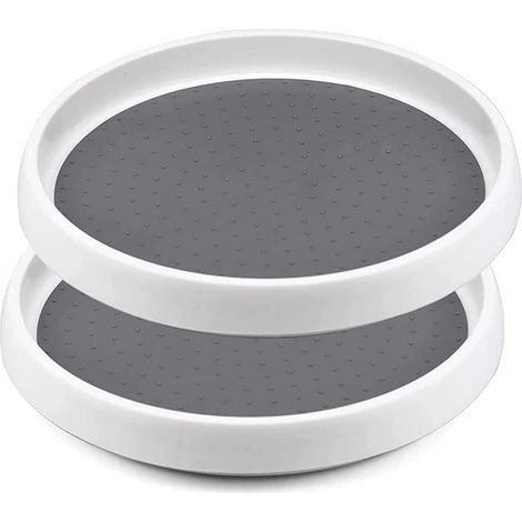 2 pcs Rotating Spice Rack, Revolving Tray for Spices Condiments Kitchen Storage, Multifunction for Kitchen Storage (1/5)