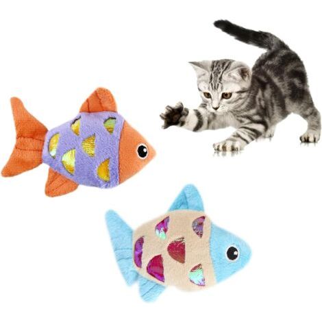 Lot de 2 jouets à herbe à chat pour chat avec anneau en papier froissé brillant pour attirer les yeux de votre chat et pour que vos chats mâchent et attrapent des jouets interactifs pour chat (1/5)