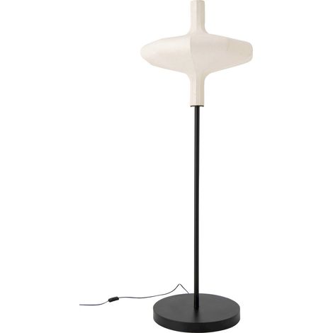 Lampadaire en papier naturel - naturel et noir (1/4)