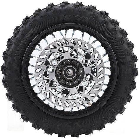 Ensemble de jante arrière de 10 pouces, pneu 2.5-10, axe de 12mm, Rotor de frein de 190mm, roue de pignon 420 41T pour Dirt Pit Bike de 50ml à 110ml. (1/4)