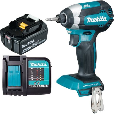 Makita DTD153Z 18V LXT Brushless Impact Driver + 1 x 5.0Ah Battery + Charger (1/5)