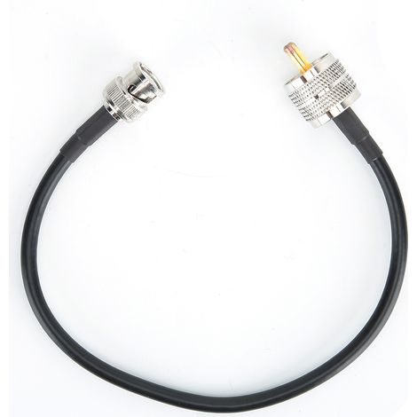 Câble coaxial 50 Ohm BNC mâle vers PL259 UHF mâle pour applications polyvalentes (1/5)