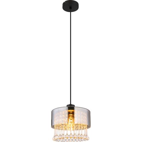 Globo - lámpara colgante - Hendry - negro - metal - Ø 25cm - E27