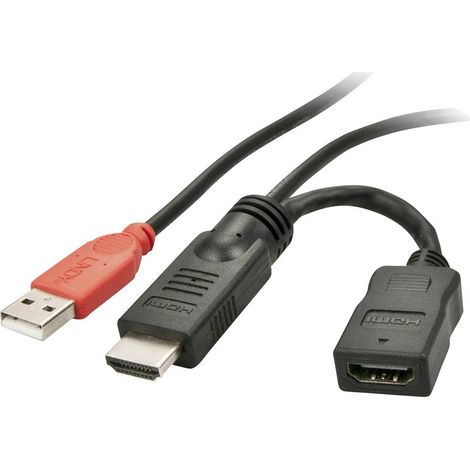 LINDY Stromspeisungsadapter HDMI MF USB Typ A 0.15m (1/3)