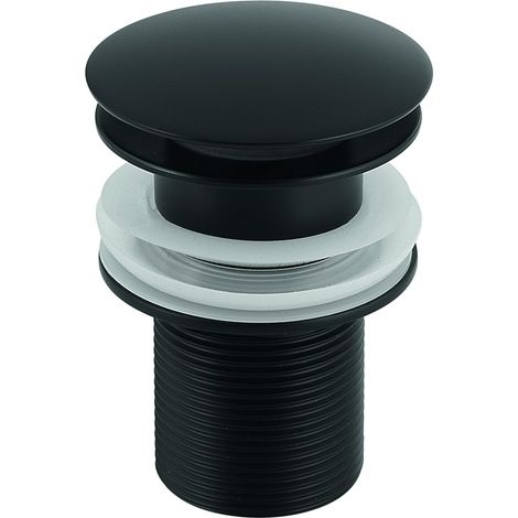 Piletta clic clac 03 in acciaio inox nero matt universale 9-10 x 6 x 6 cm (1/2)