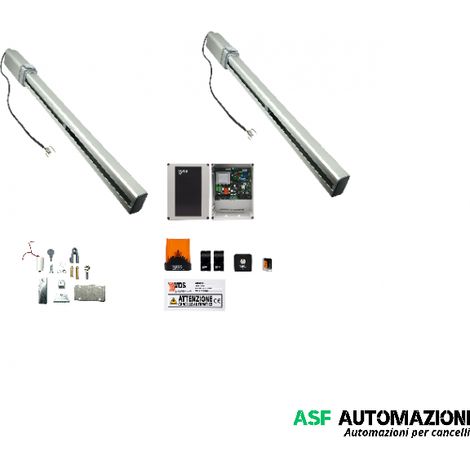 KIT AUTOMAZIONE PER CANCELLO 2 ANTE BATTENTI MODELLO HYDRA 270 RB OLEODINAMICO LINEARE 230V VDS MAX 7 MT 3,5 + 3,5 MT