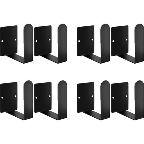 ANNGY Support de Couvercle de Pot, Porte-casseroles, Supports muraux Auto-adhésifs de Couvercle de Casserole 3M en Acier Inoxydable (Ensemble de 4) Longueur Librement réglable (Noir) (1/5)