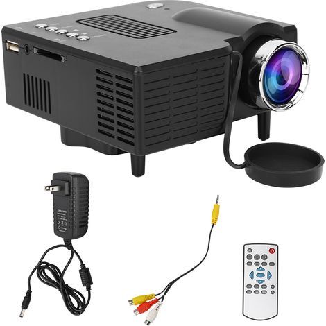 Projecteur Mini LED YG260 Noir avec Haut-parleur Intégré et Interface Polyvalente pour Ordinateur et Téléphone 110-240V (1/5)