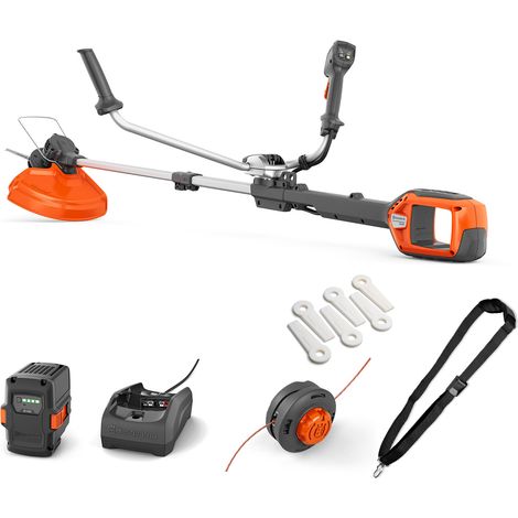 Husqvarna 220iR Akku-Rasentrimmer (inkl. Akku und Ladegerät) ✔ 36V-Rasentrimmer mit bürstenlosem Motor, Boost-Modus, 36 cm Schnittbreite, Trimmerfaden und Kunststoff-Schneidklingen inkl. Tragegurt (1/5)