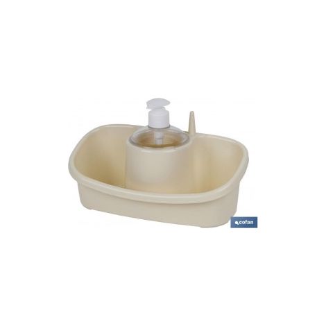 Pack mit 6 Schwämmen mit Dosierer beige 26x13x16.5 cm