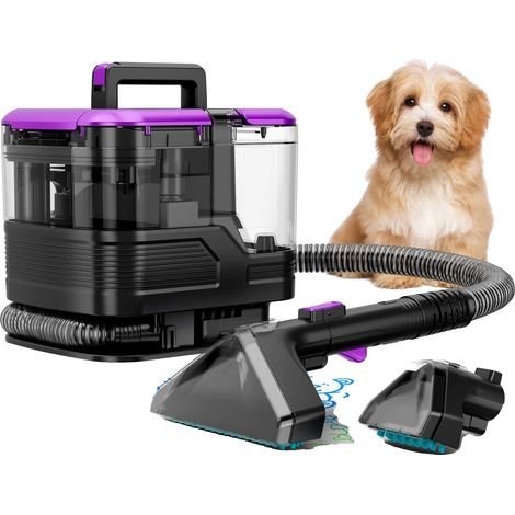 Nettoyeur de tapis portable, forte aspiration, design compact, VIOLET, UE (1/2)