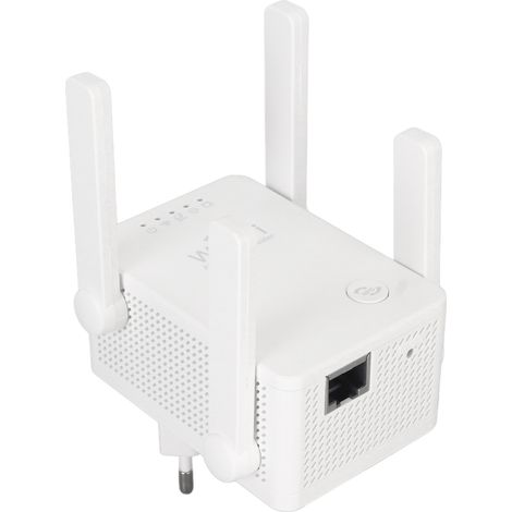 Amplificateur de Signal WiFi 4 Antennes, Répéteur Universel avec Indicateur LED, Configuration Automatique, Alimentation 100‑240V pour Réseau Domestique (1/5)
