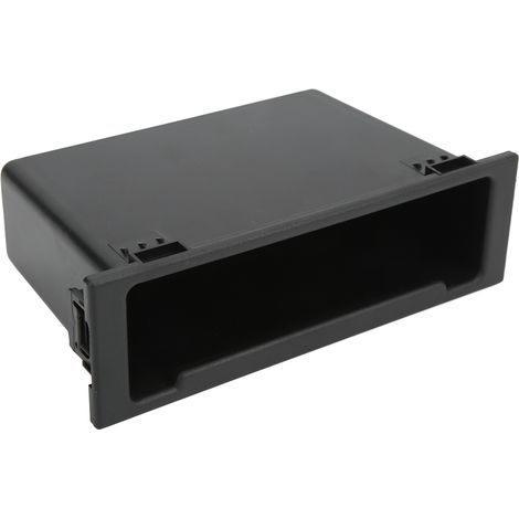 1 DIN car radio storage box, black dashboard organizer, replacement for MAZDA (1/5)
